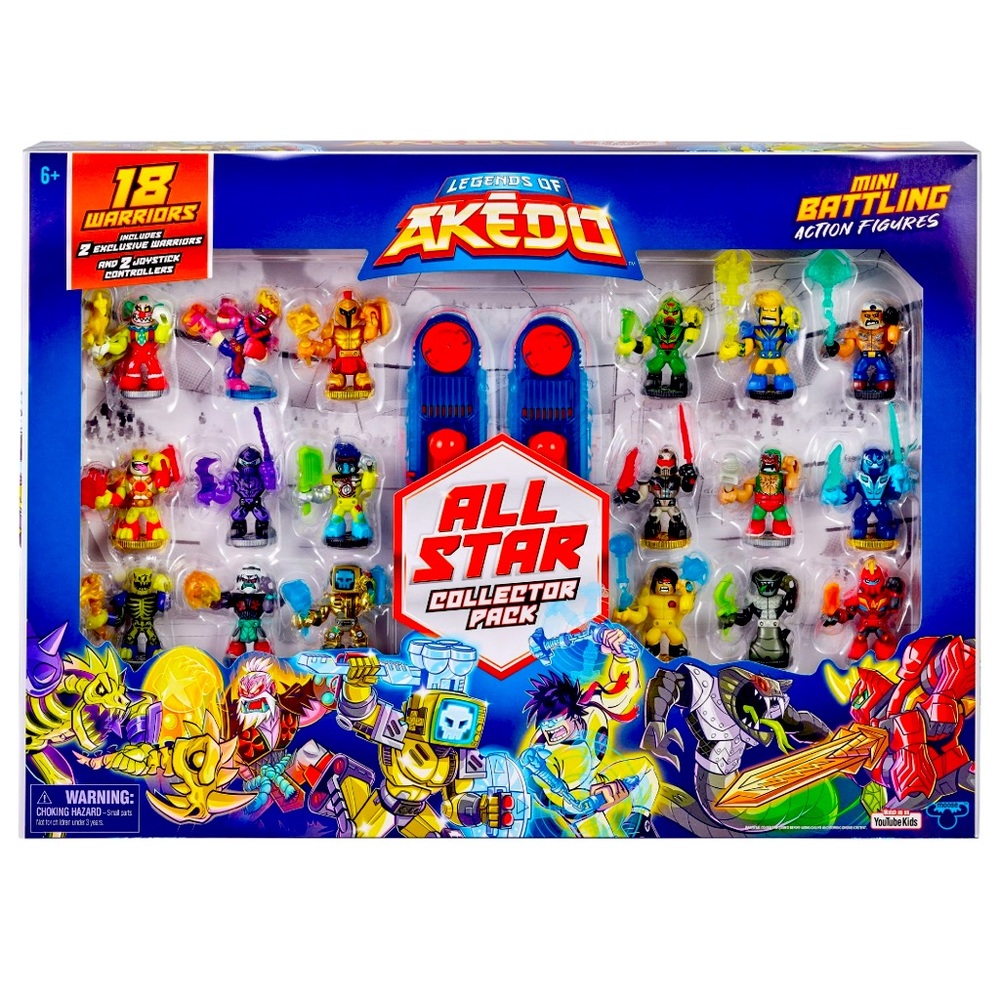 NWT Akedo, 18 Ultimate Arcade 2.5” Action Figures, Exclusive All Star Collector